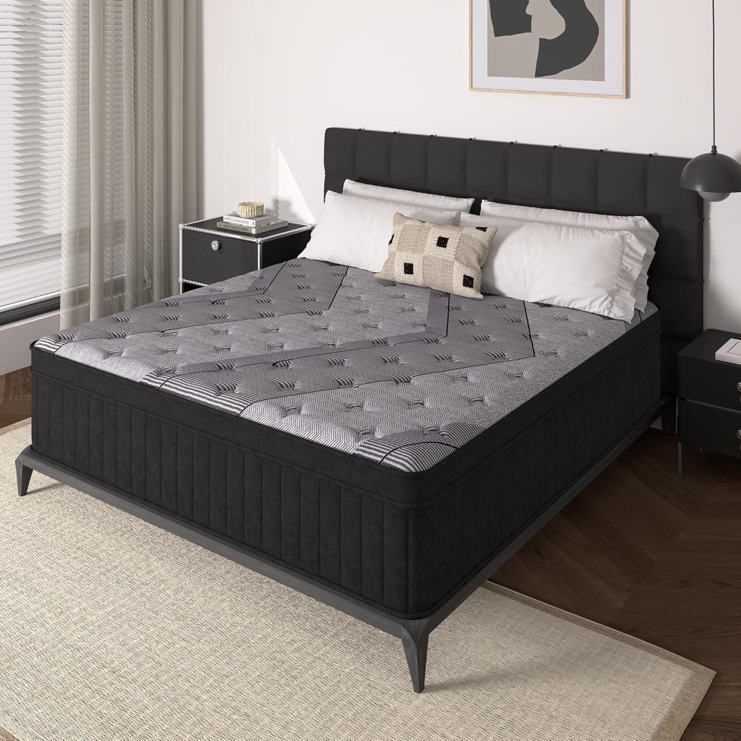 Memory Foam Mattress In A Box Queen - Матрас Queen Size, 12-дюймовый гибридный матрас
