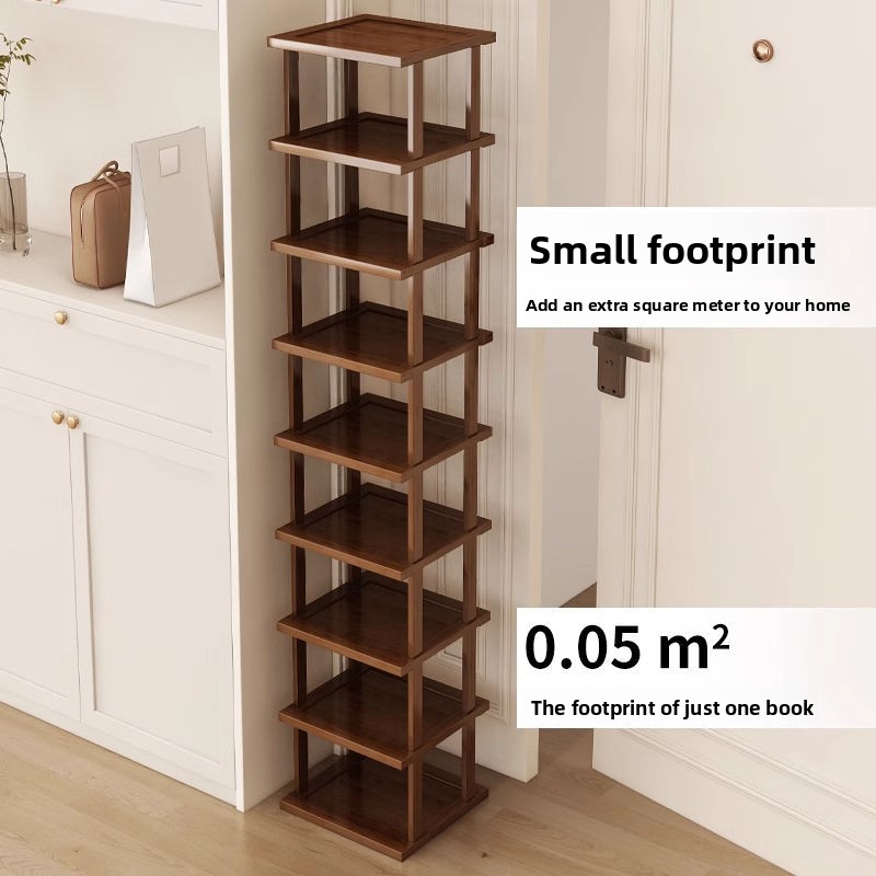 Shoe Rack Cabinet Narrow Entryway - Тумба для обуви цвета чая, многоуровневая,