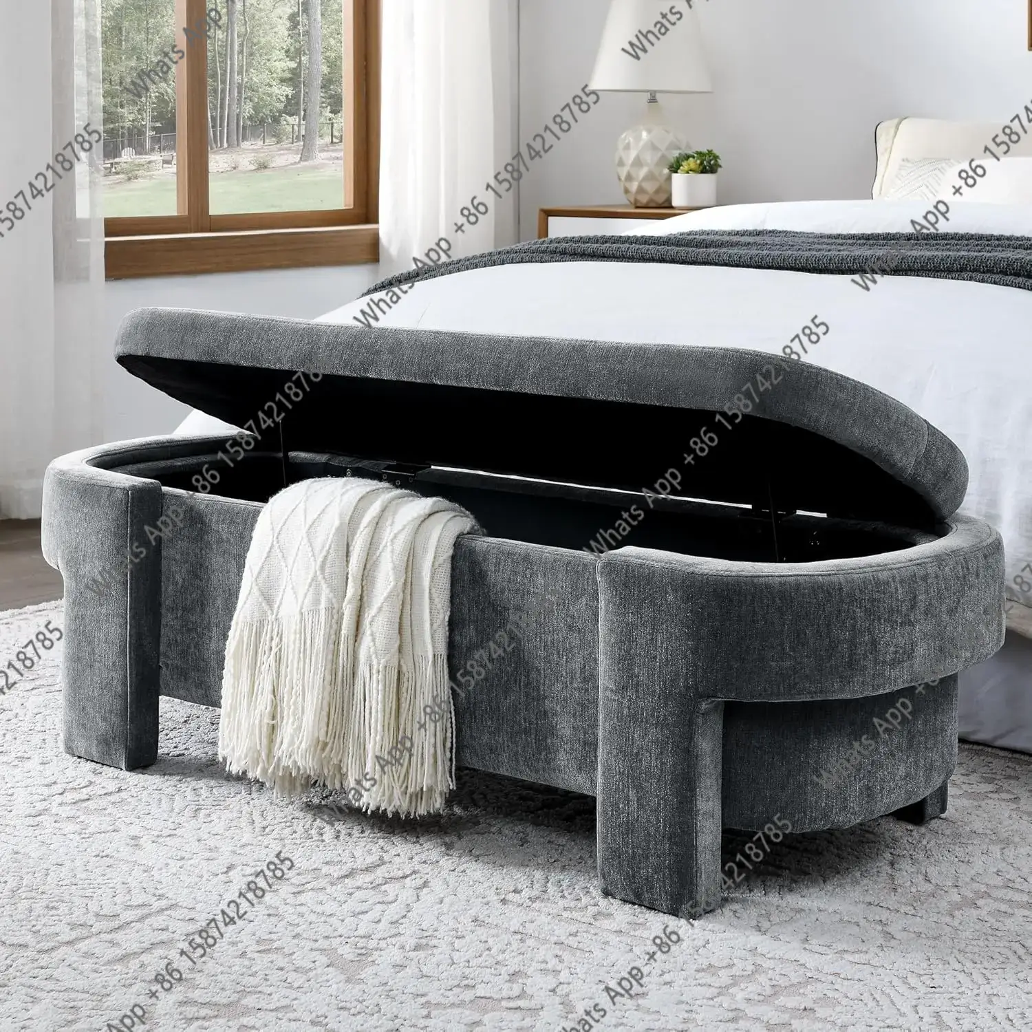 Bedroom Furniture - Банкетка-скамья CC с безопасной петлей и