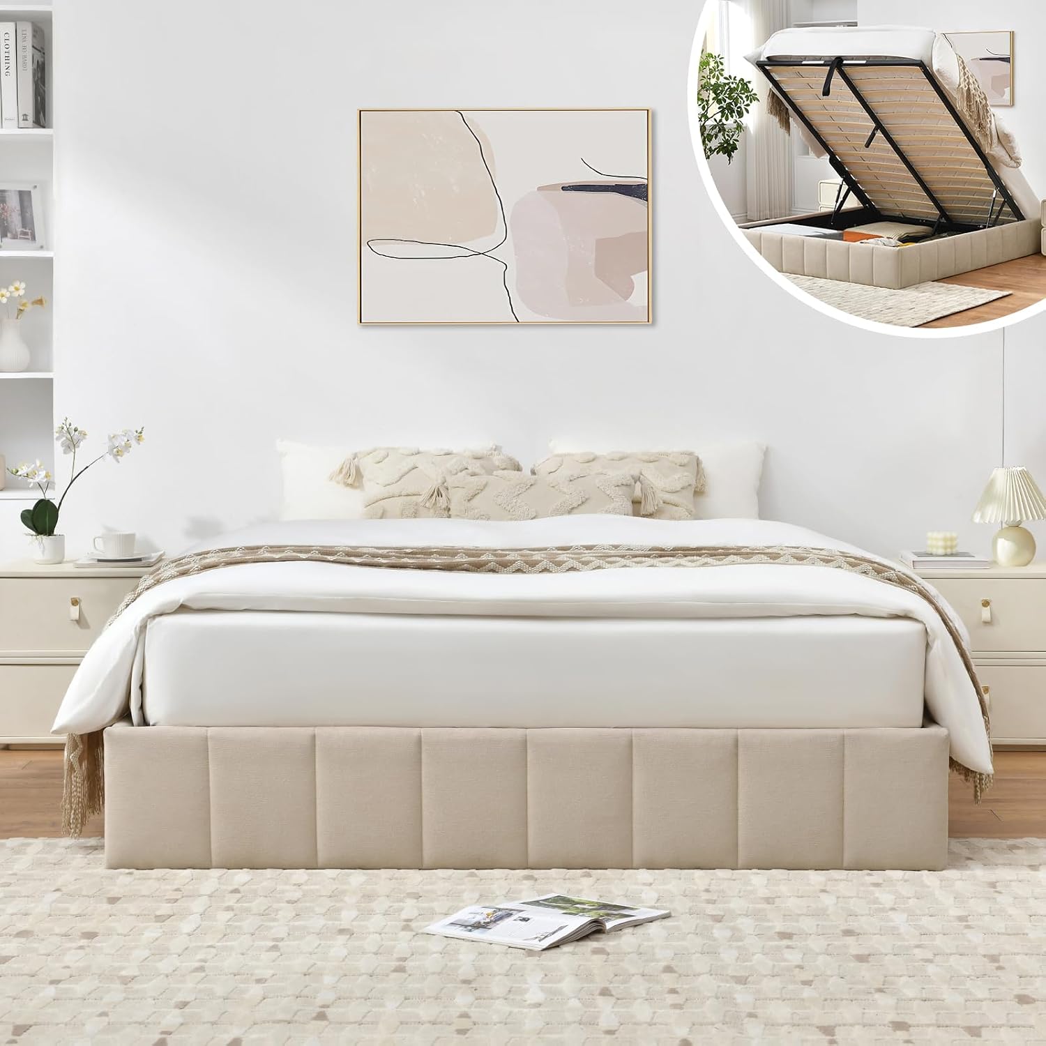 Gas Lift Storage Bed Hydraulic - Кровать-платформа с подъемным механизмом и местом