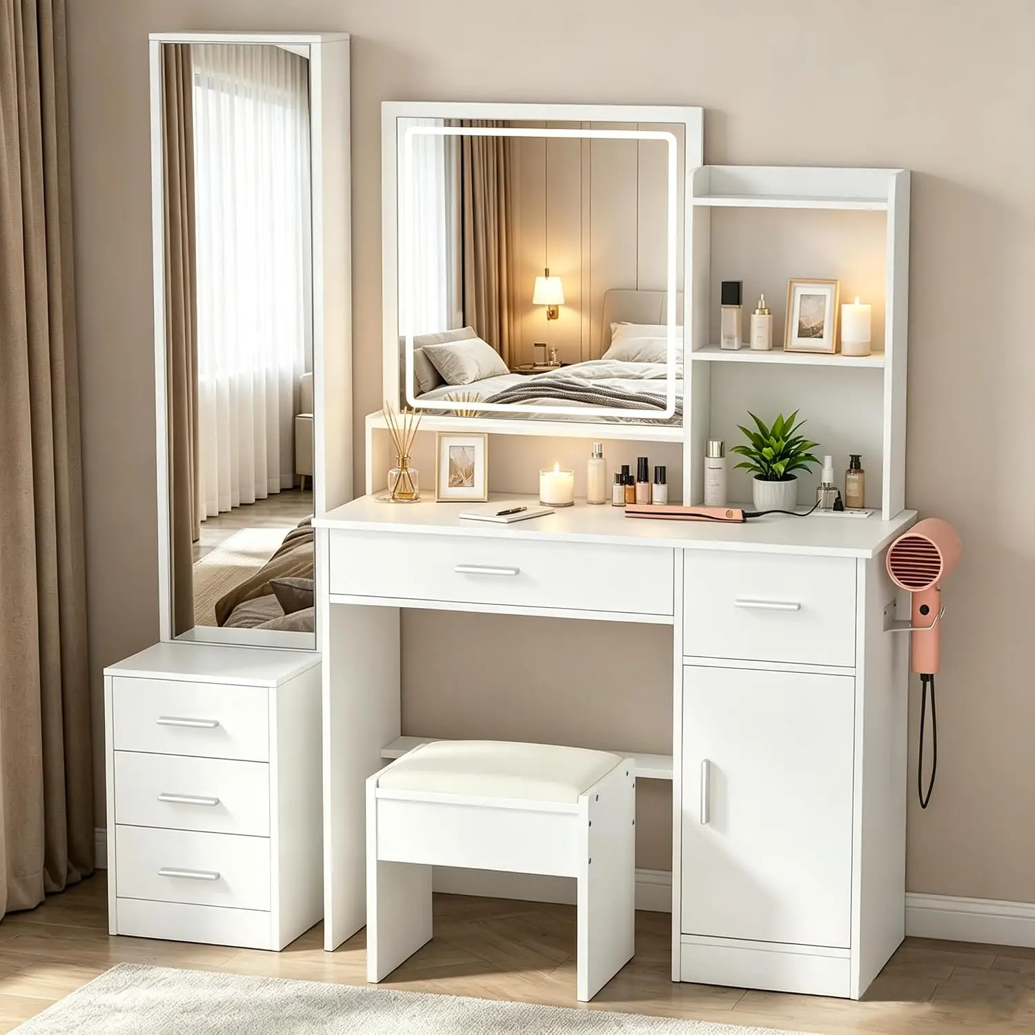 Dressing Table Vanity With Lighted Mirror - Туалетный столик INTERGREAT с подсветкой и