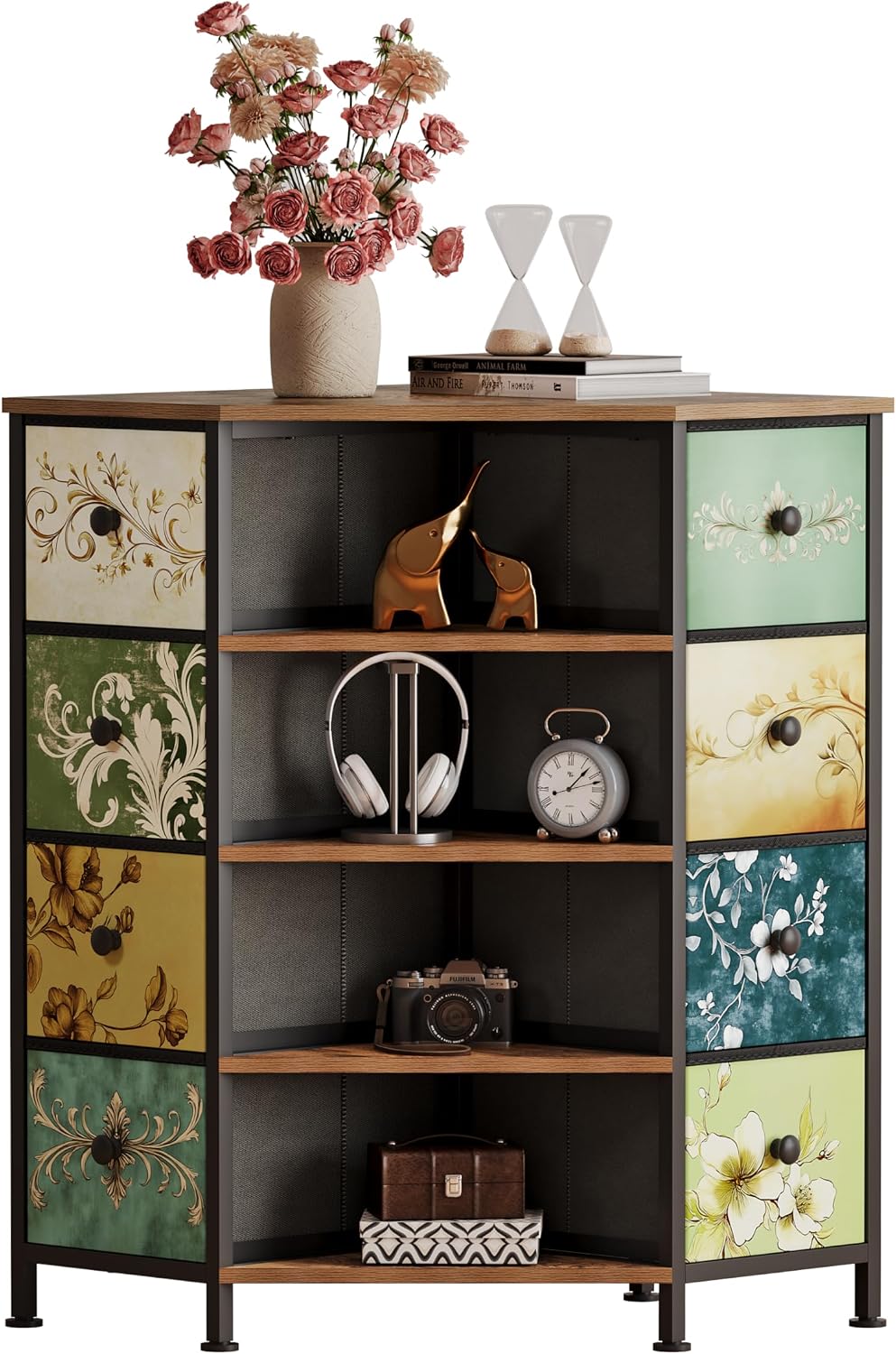 Bedroom Furniture - Угловой комод с 8 выдвижными ящиками