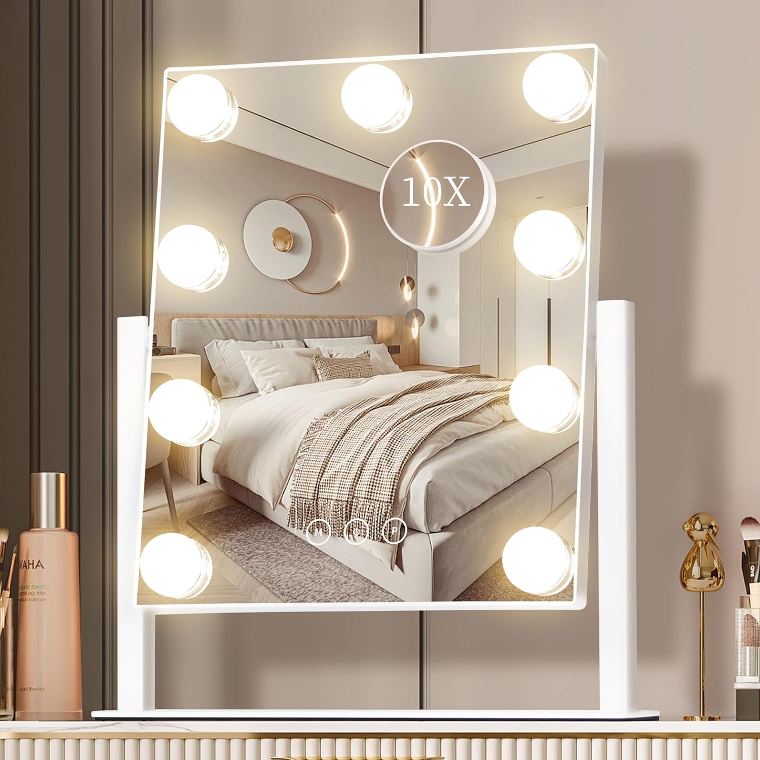 Dressing Table Vanity With Lighted Mirror - Зеркало с подсветкой для макияжа в