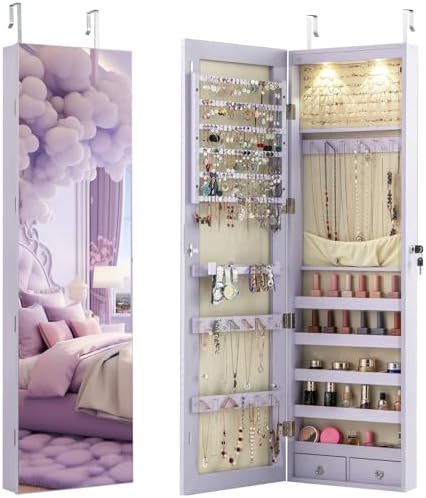 Full Length Mirror Jewelry Armoire - Настенный или напольный шкаф-витрина для украшений