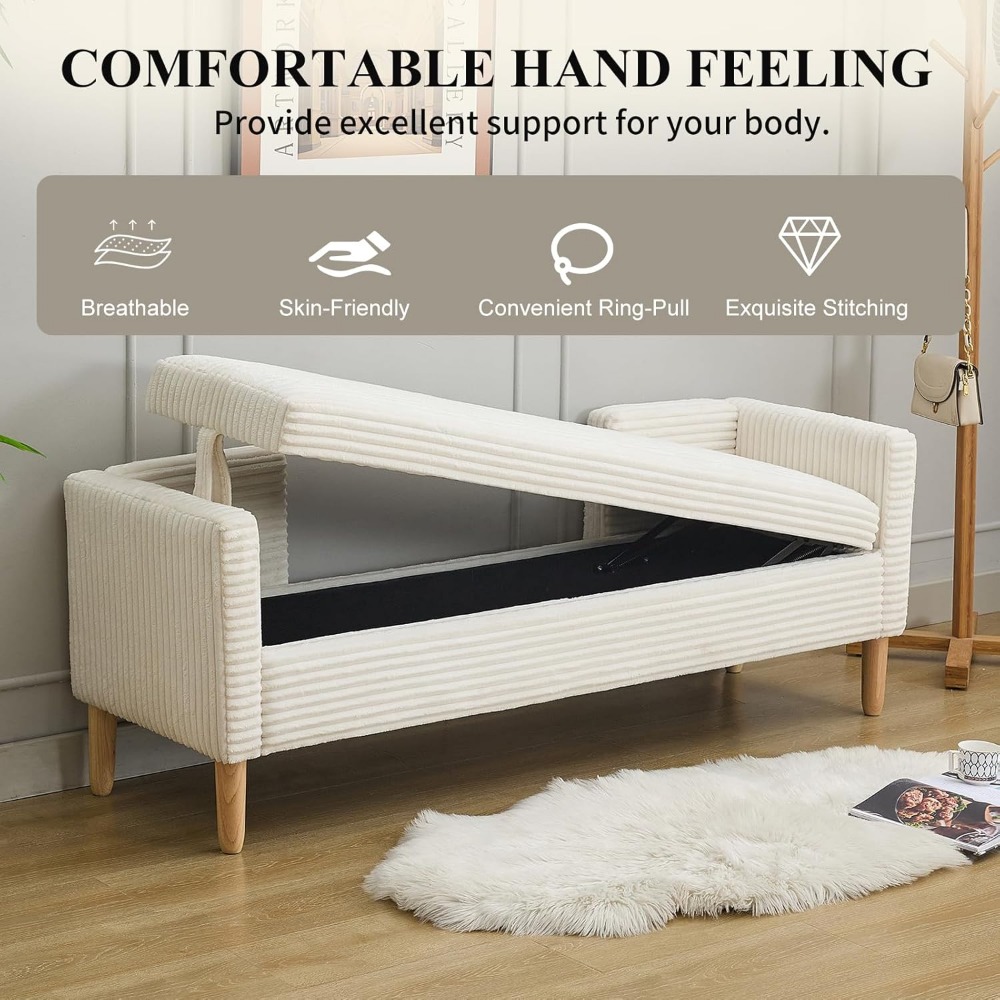 Bedroom Furniture - с деревянной ножкой, скамейка на конце