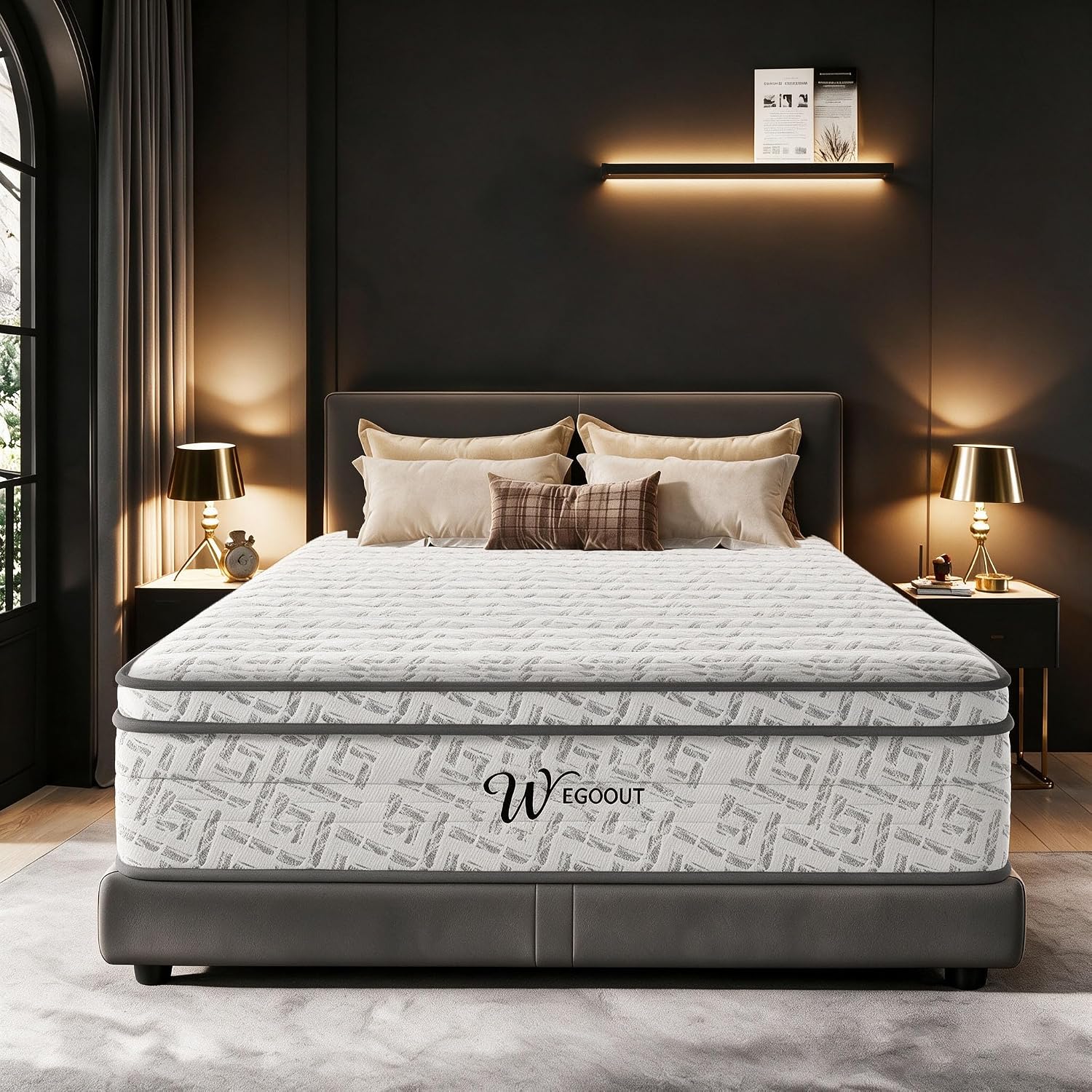 Memory Foam Mattress In A Box Queen - Матрас размера Queen, 12 дюймов, средней