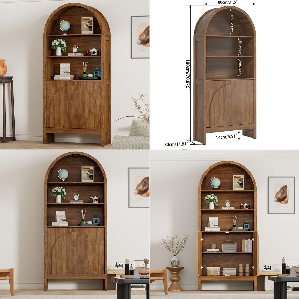 Storage - Витрина Century Arched с дверцами, 5-уровневый