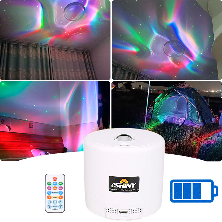 Floating Nightstand With Led Light - SA204 RGB светодиодный мотивный проектор Авроры,