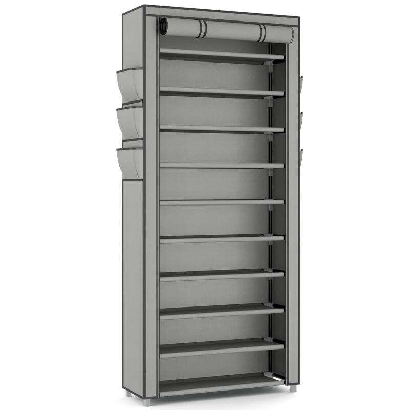 Shoe Rack Cabinet Narrow Entryway - Вертикальная узкая полка для обуви, высокая