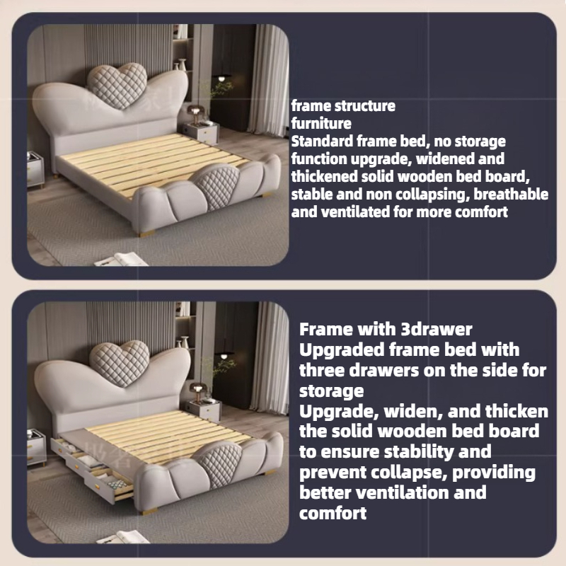 Двуспальная кровать 200x220 см – обзор и цена King Size Bed Frame With Storage Drawers