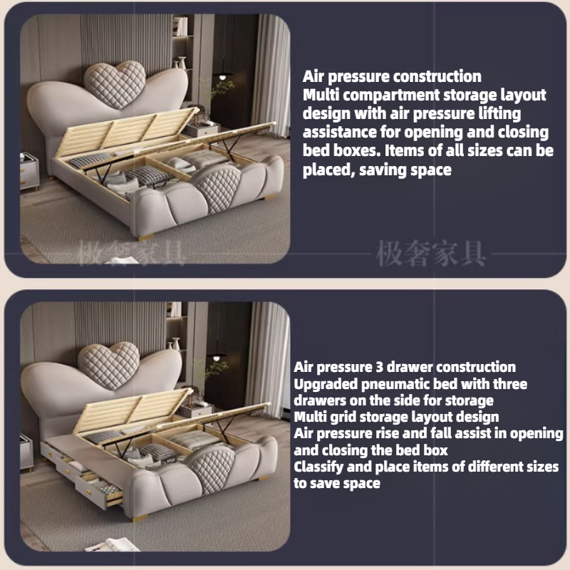 Двуспальная кровать 200x220 см – обзор и цена King Size Bed Frame With Storage Drawers