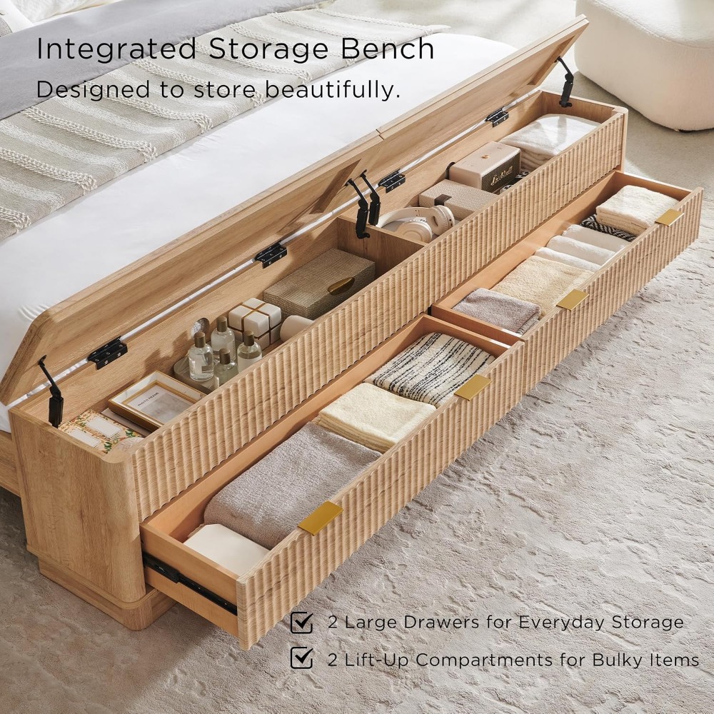 Кровать размера King Size с ме – обзор и цена King Size Bed Frame With Storage Drawers