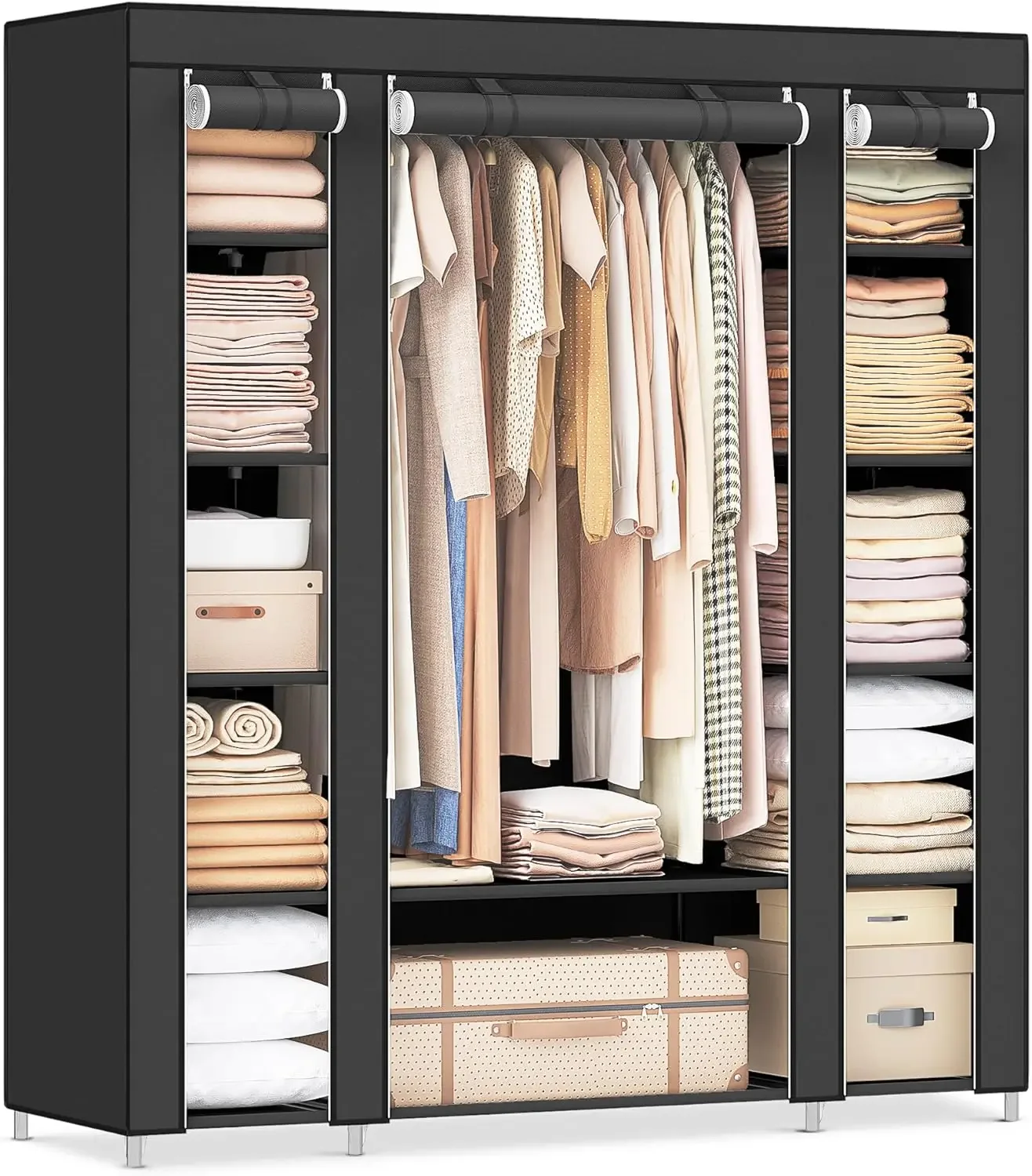Шкаф-гардероб Cheng-Closet, по – обзор и цена Wardrobe Closet Portable Fabric Cover