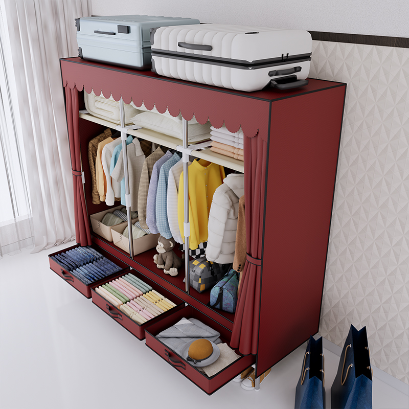 Портативный шкаф для одежды, с – обзор и цена Wardrobe Closet Portable Fabric Cover