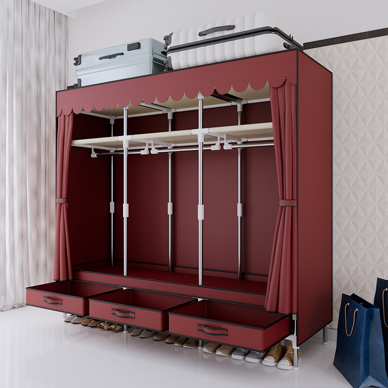 Портативный шкаф для одежды, с – обзор и цена Wardrobe Closet Portable Fabric Cover