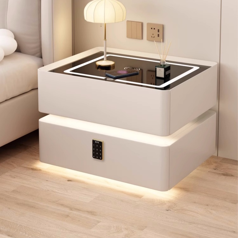 Умная прикроватная тумбочка из – обзор и цена Solid Wood Nightstand 2 Drawers