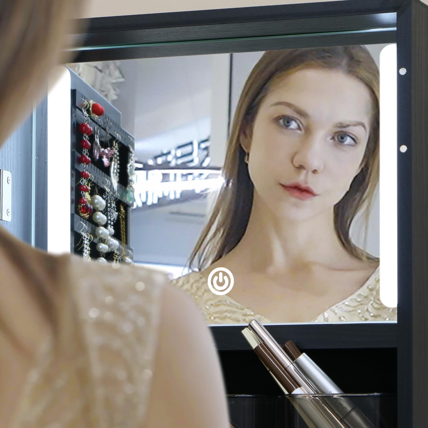 Напольный шкаф для украшений с – обзор и цена Full Length Mirror Jewelry Armoire