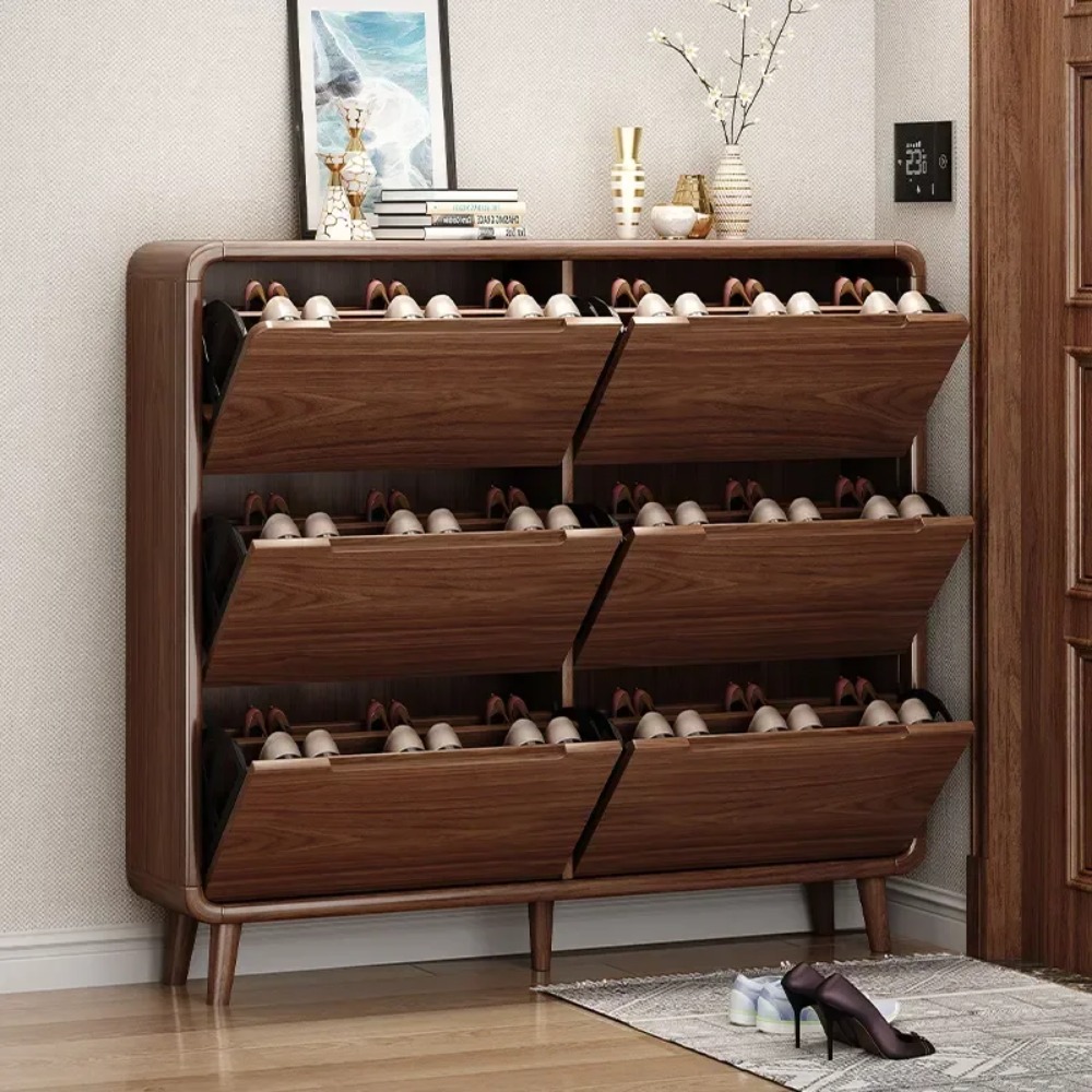 Узкий деревянный шкаф-тумба дл – обзор и цена Shoe Rack Cabinet Narrow Entryway