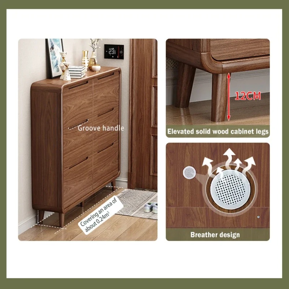Узкий деревянный шкаф-тумба дл – обзор и цена Shoe Rack Cabinet Narrow Entryway