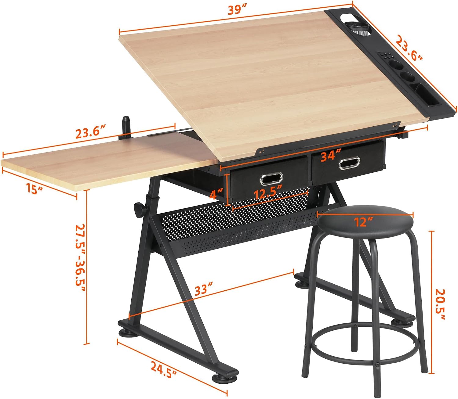 Регулируемый чертежный стол с  – обзор и цена Office Furniture