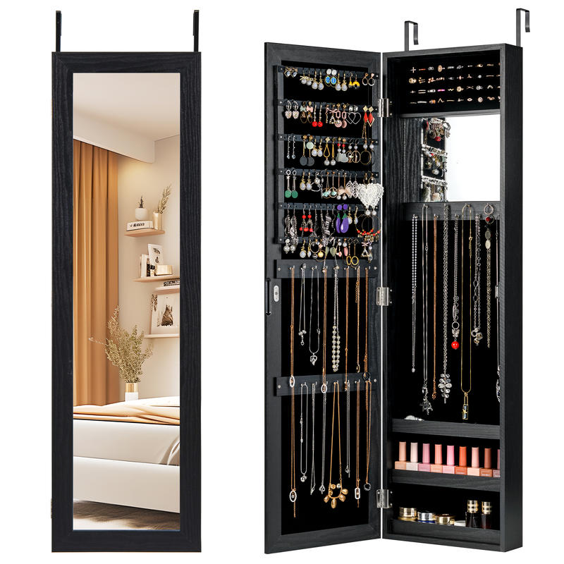 Настенный шкаф-арморе для укра – обзор и цена Full Length Mirror Jewelry Armoire
