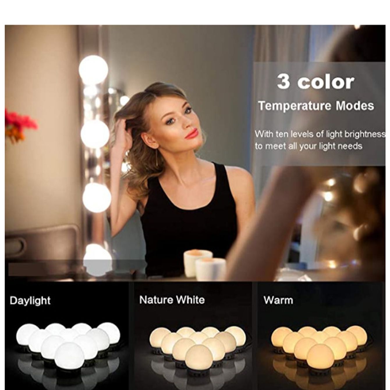 Светодиодные лампочки для зерк – обзор и цена Dressing Table Vanity With Lighted Mirror
