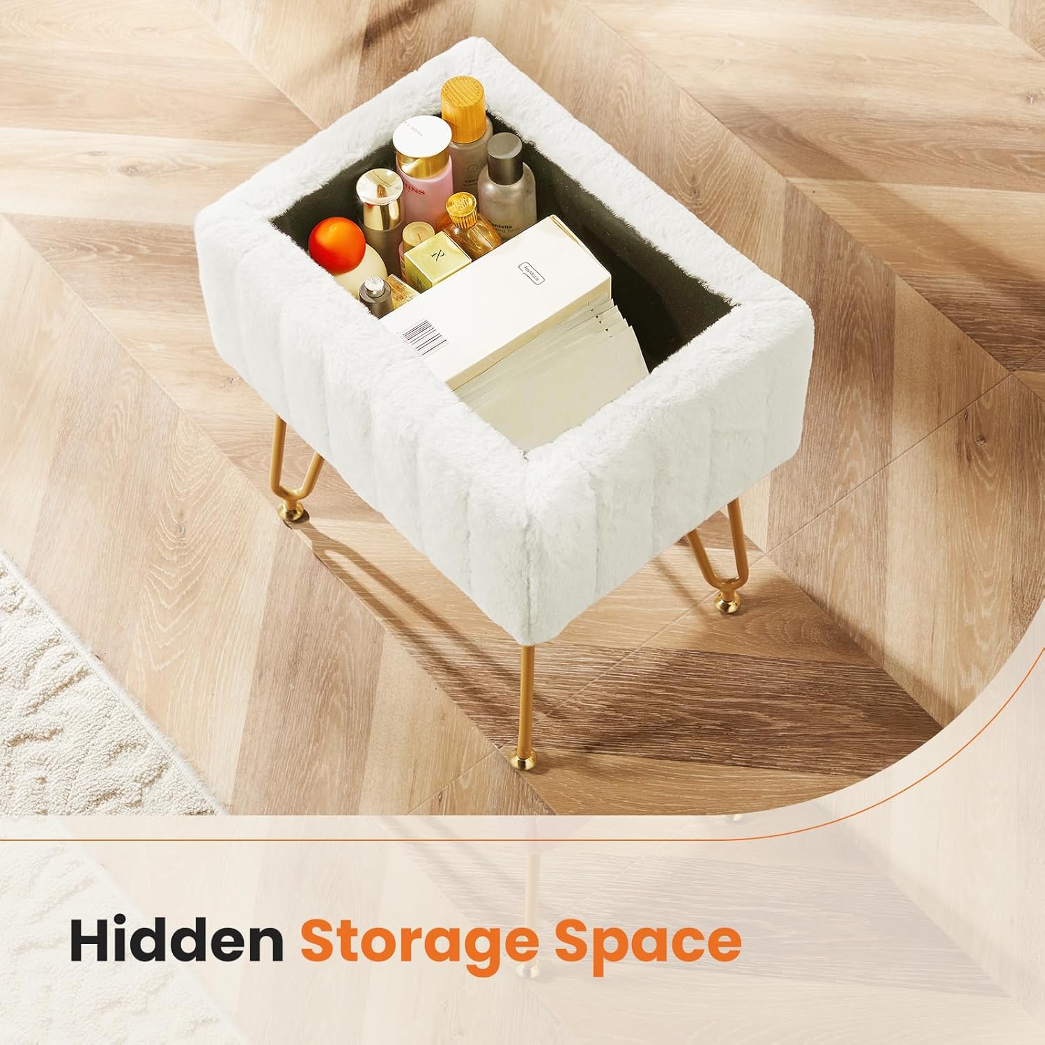 Белый пуфик для хранения вещей – обзор и цена Bedroom Furniture