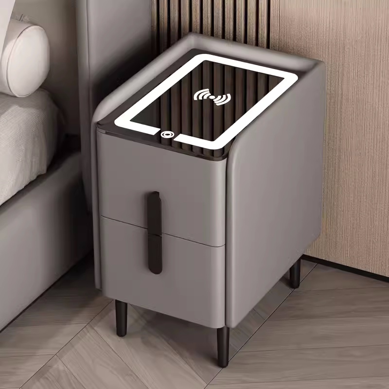 Умный прикроватный столик в ск – обзор и цена Solid Wood Nightstand 2 Drawers