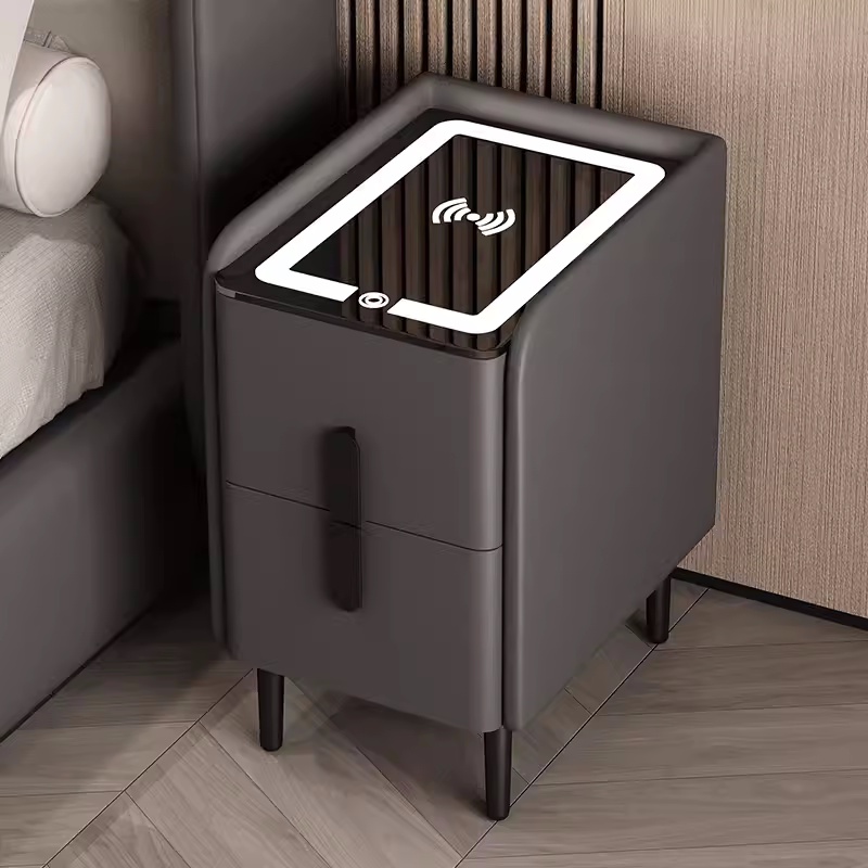 Умный прикроватный столик в ск – обзор и цена Solid Wood Nightstand 2 Drawers