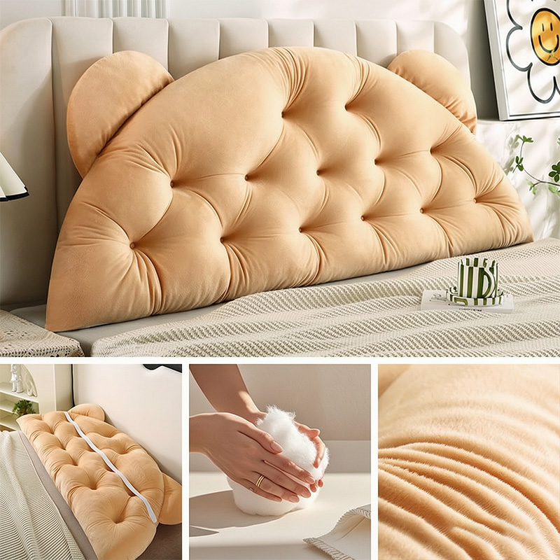 Подушка-спинка с ушками медвед – обзор и цена Headboard Cushion Backrest Tatami