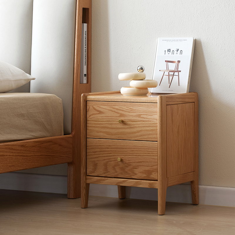 Мебель для спальни из массива  – обзор и цена Solid Wood Nightstand 2 Drawers