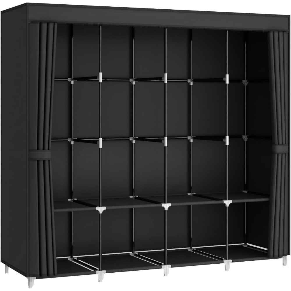 Портативный шкаф-гардероб для  – обзор и цена Wardrobe Closet Portable Fabric Cover