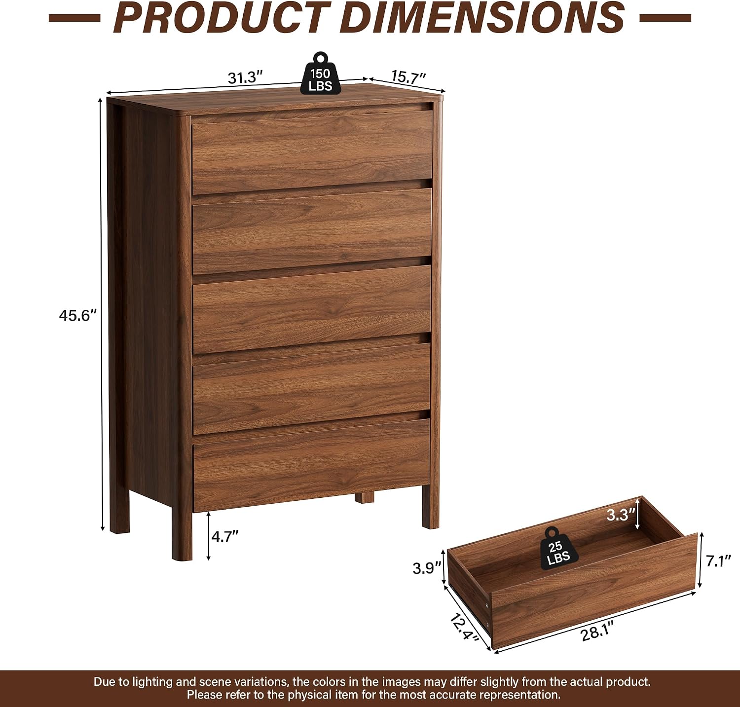 Высокий деревянный комод с пят – обзор и цена Bedroom Furniture