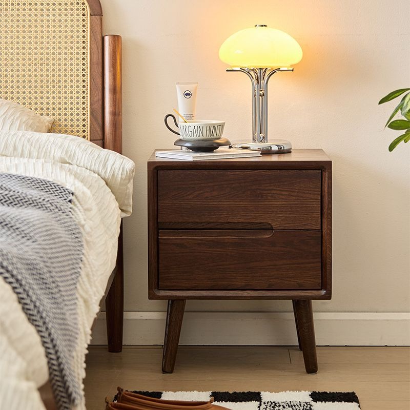 Деревянные прикроватные тумбоч – обзор и цена Solid Wood Nightstand 2 Drawers