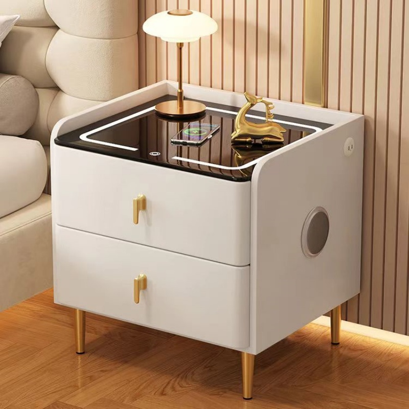 Прикроватная тумбочка в сканди – обзор и цена Solid Wood Nightstand 2 Drawers
