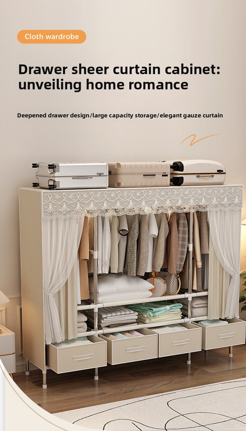 Портативный шкаф с чехлом, скл – обзор и цена Wardrobe Closet Portable Fabric Cover
