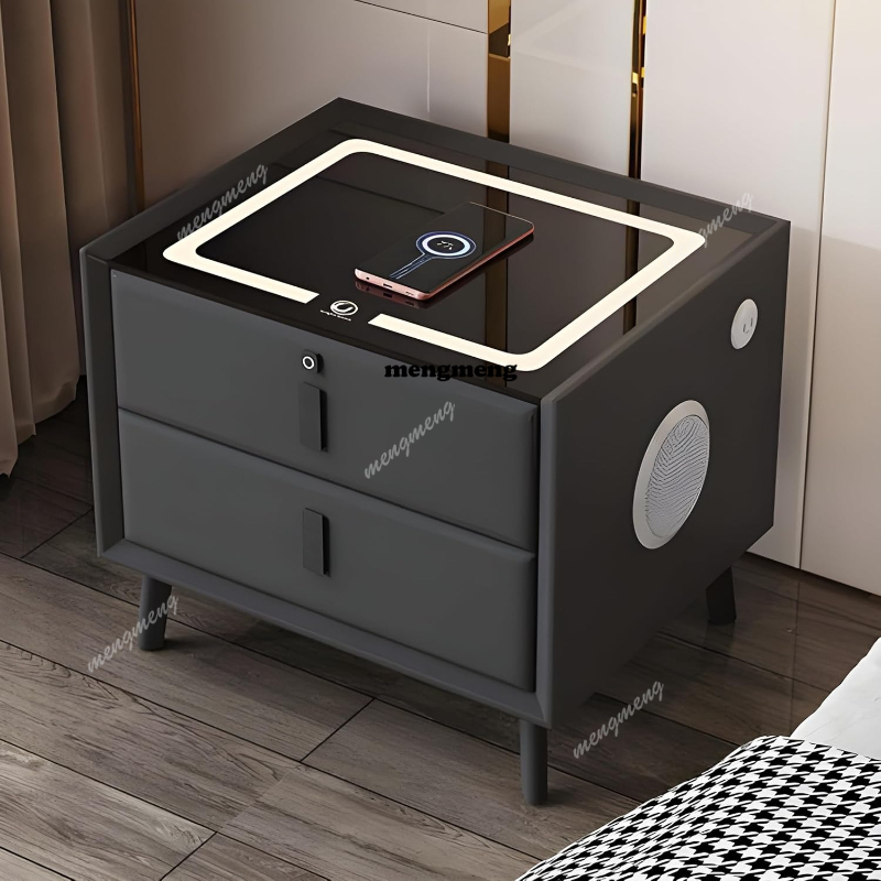 Умная тумбочка из цельного дер – обзор и цена Solid Wood Nightstand 2 Drawers