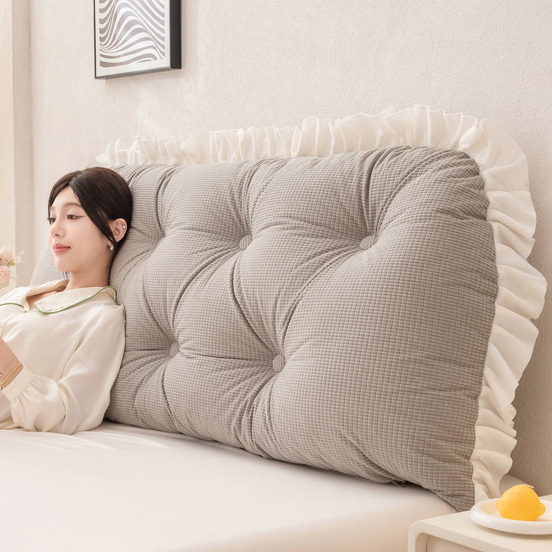 Подушка-спинка с рюшами для из – обзор и цена Headboard Cushion Backrest Tatami