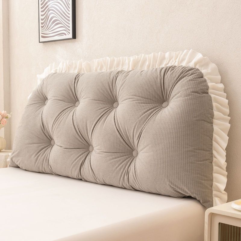 Подушка-спинка с рюшами для из – обзор и цена Headboard Cushion Backrest Tatami