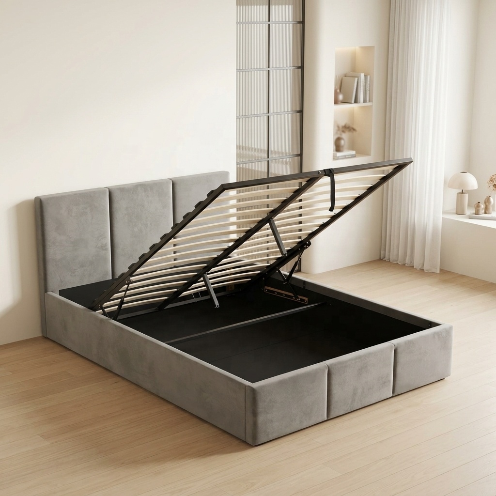 Бесплатный образец: Современна – обзор и цена Gas Lift Storage Bed Hydraulic