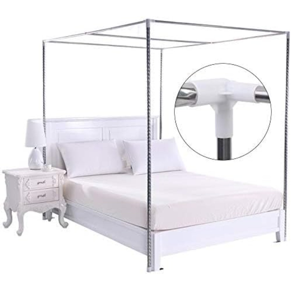 Каркас кровати из нержавеющей  – обзор и цена Canopy Bed Frame Metal Queen