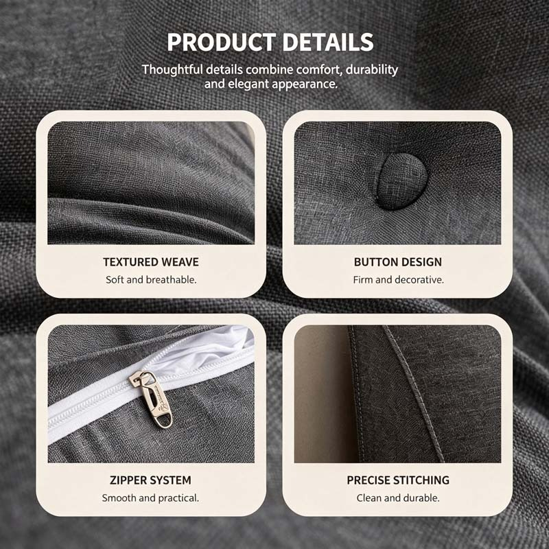 Большая подушка для изголовья  – обзор и цена Headboard Cushion Backrest Tatami