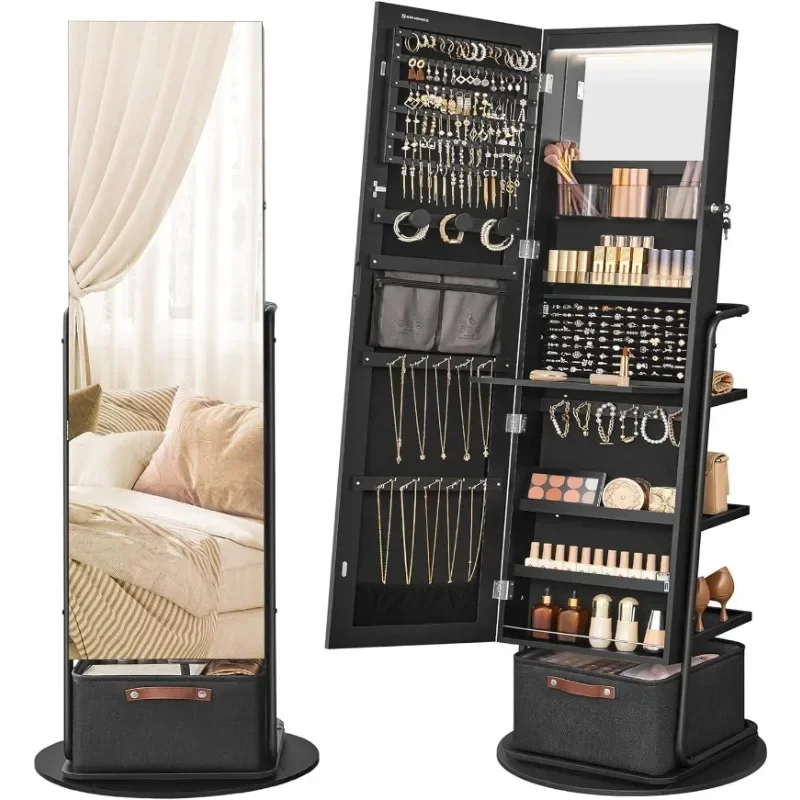 l 360° °   Поворотный зеркальн – обзор и цена Full Length Mirror Jewelry Armoire